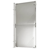 Garden Gate 100x175 cm Stainless Steel - Top-Down View