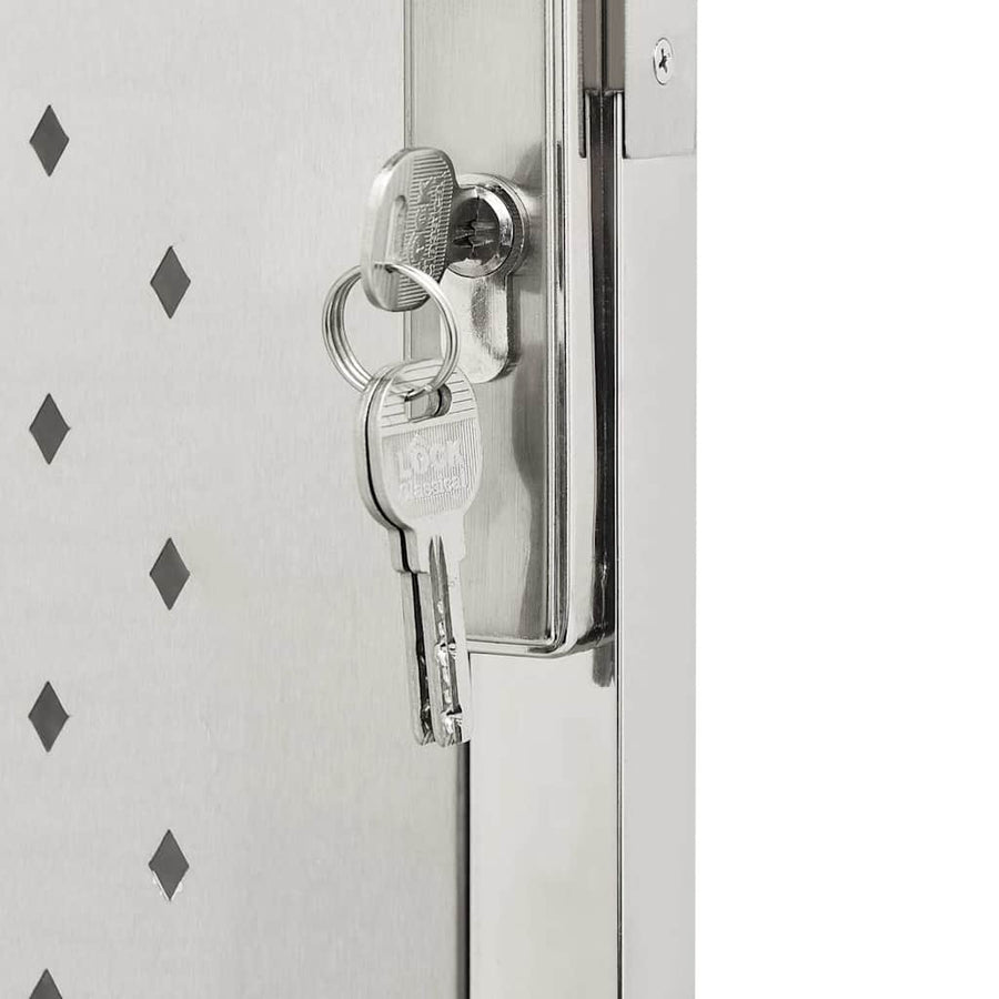 Garden Gate 100x175 cm Stainless Steel