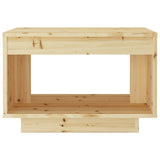 Coffee Table 50x50x33.5 cm Solid Firwood - Top-Down View