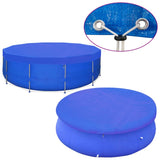 Pool Covers 2 pcs PE Round 460 cm 90 g/m² - Top-Down View