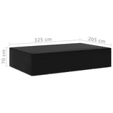 Garden Furniture Covers 2 pcs 12 Eyelets 325x205x70 cm - Rear View