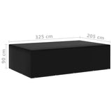 Garden Furniture Covers 2 pcs 12 Eyelets 325x205x90 cm