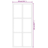 Sliding Door with Hardware Set ESG Glass&Aluminium 90x205 cm - Extra Image