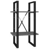 5-Tier Book Cabinet Grey 40x30x175 cm Engineered Wood - Top-Down View