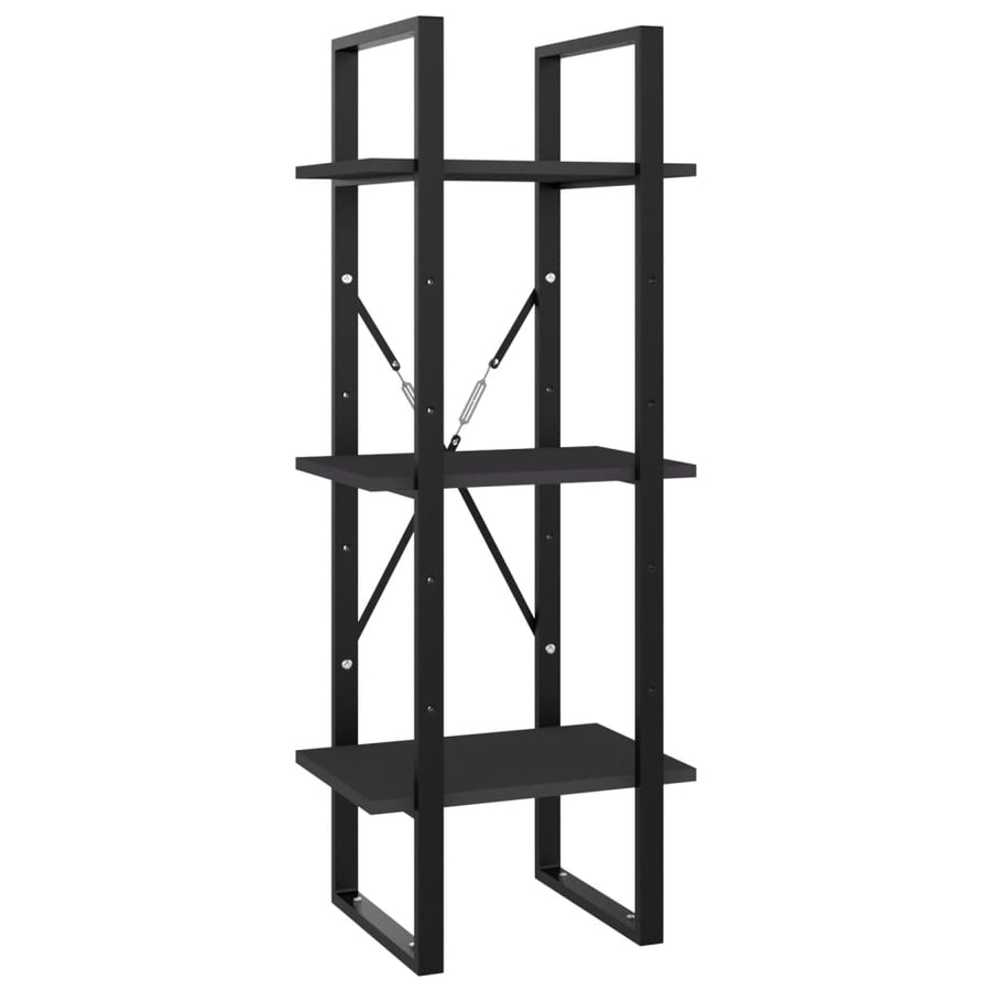 5-Tier Book Cabinet Grey 40x30x175 cm Engineered Wood