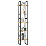 5-Tier Book Cabinet 40x30x175 cm Solid Wood Pine