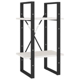 5-Tier Book Cabinet White 40x30x175 cm Pinewood - Top-Down View