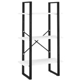 5-Tier Book Cabinet White 60x30x175 cm Engineered Wood - 45-Degree Angle