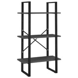5-Tier Book Cabinet Grey 60x30x175 cm Engineered Wood