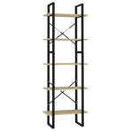 5-Tier Book Cabinet Sonoma Oak 60x30x175 cm Engineered Wood