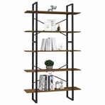 5-Tier Book Cabinet Brown 100x30x175 cm Solid Wood Pine