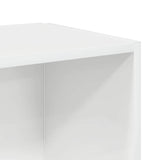Side Table High Gloss White 33x33x34.5 cm Engineered Wood