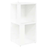 Corner Cabinet High Gloss White 33x33x67 cm Engineered Wood - Front View