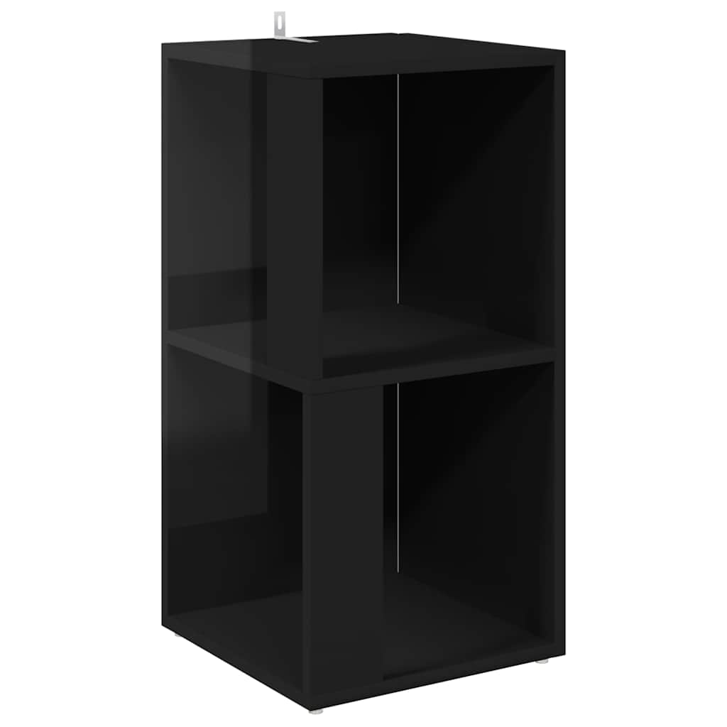 Corner Cabinet High Gloss Black 33x33x67 cm Engineered Wood