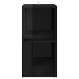 Corner Cabinet High Gloss Black 33x33x67 cm Engineered Wood