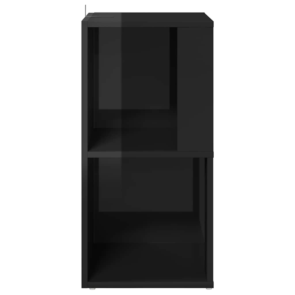 Corner Cabinet High Gloss Black 33x33x67 cm Engineered Wood