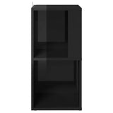 Corner Cabinet High Gloss Black 33x33x67 cm Engineered Wood