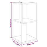 Corner Cabinet High Gloss Black 33x33x67 cm Engineered Wood - Extra Image
