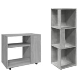 Corner Cabinet Concrete Grey 33x33x100 cm Engineered Wood - Top-Down View