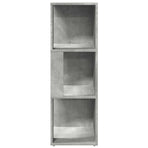 Corner Cabinet Concrete Grey 33x33x100 cm Engineered Wood
