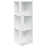 Corner Cabinet High Gloss White 33x33x100 cm Engineered Wood