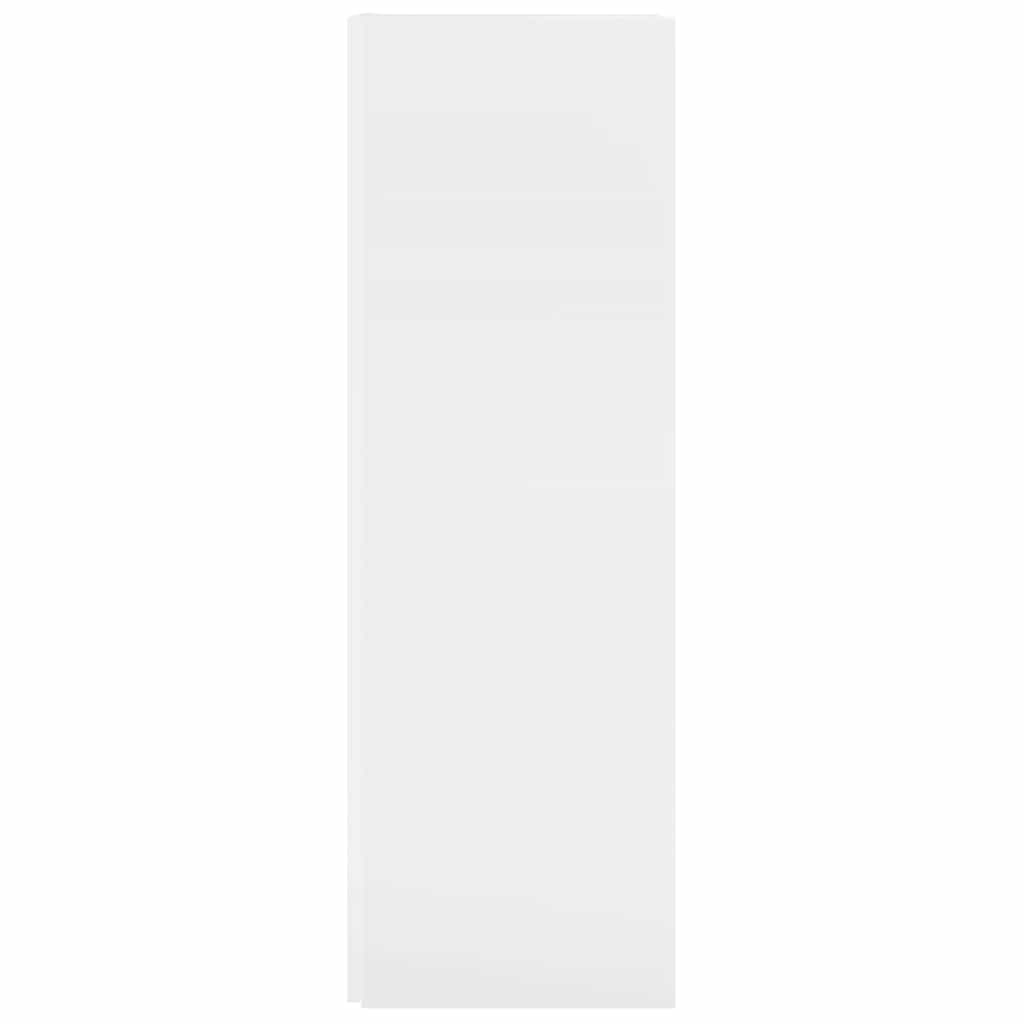 Corner Cabinet High Gloss White 33x33x100 cm Engineered Wood