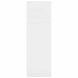 Corner Cabinet High Gloss White 33x33x100 cm Engineered Wood