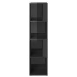 Corner Cabinet High Gloss Grey 33x33x132 cm Engineered Wood - 45-Degree Angle