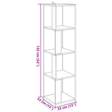Corner Cabinet High Gloss Grey 33x33x132 cm Engineered Wood