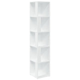 Corner Cabinet White 33x33x164.5 cm Engineered Wood - Front View