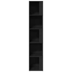 Corner Cabinet Black 33x33x164.5 cm Engineered Wood