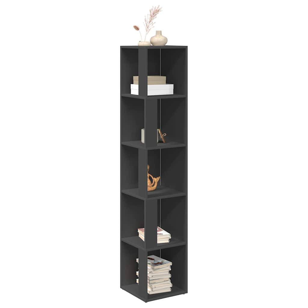 Corner Cabinet Grey 33x33x164.5 cm Engineered Wood
