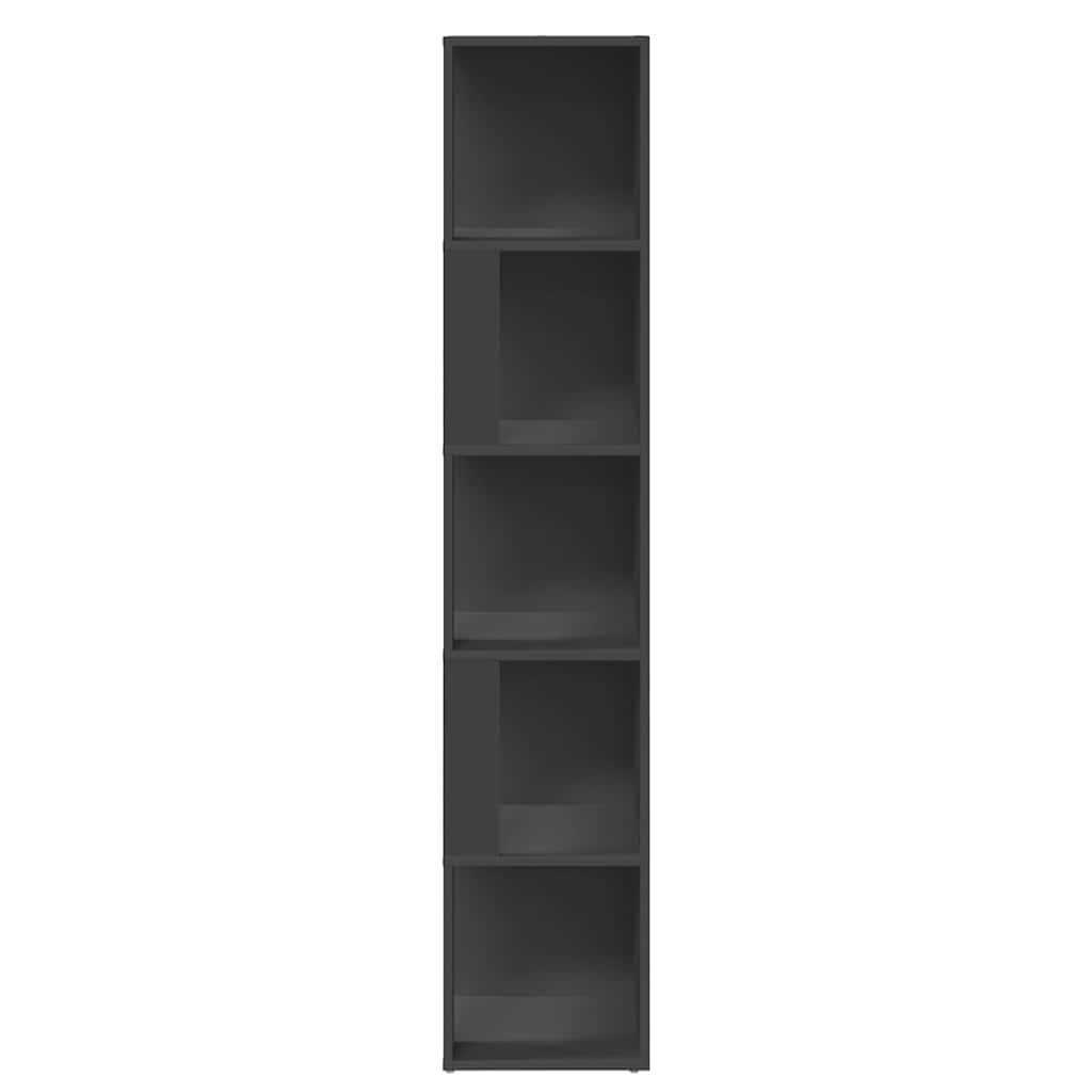Corner Cabinet Grey 33x33x164.5 cm Engineered Wood