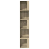 Corner Cabinet Sonoma Oak 33x33x164.5 cm Engineered Wood - Rear View