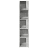 Corner Cabinet Concrete Grey 33x33x164.5 cm Engineered Wood - Rear View
