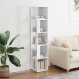 Corner Cabinet High Gloss White 33x33x164.5 cm Engineered Wood - Side View