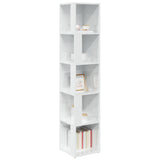 Corner Cabinet High Gloss White 33x33x164.5 cm Engineered Wood