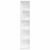 Corner Cabinet High Gloss White 33x33x164.5 cm Engineered Wood - Top-Down View