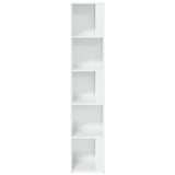 Corner Cabinet High Gloss White 33x33x164.5 cm Engineered Wood - 45-Degree Angle