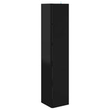 Corner Cabinet High Gloss Black 33x33x164.5 cm Engineered Wood
