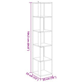 Corner Cabinet High Gloss Black 33x33x164.5 cm Engineered Wood