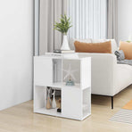 Book Cabinet White 60x24x63 cm Engineered Wood