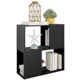 Book Cabinet Black 60x24x63 cm Engineered Wood - 45-Degree Angle