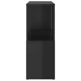 Book Cabinet High Gloss Black 60x24x63 cm Engineered Wood