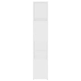 Book Cabinet Room Divider White 60x24x124.5 cm Engineered Wood