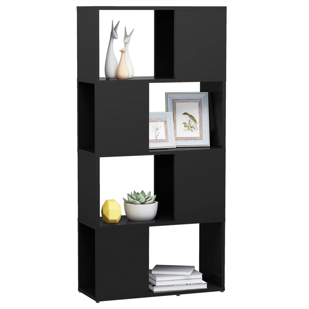 Book Cabinet Room Divider Grey 60x24x124.5 cm Engineered Wood