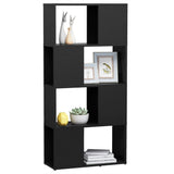 Book Cabinet Room Divider Grey 60x24x124.5 cm Engineered Wood - Top-Down View