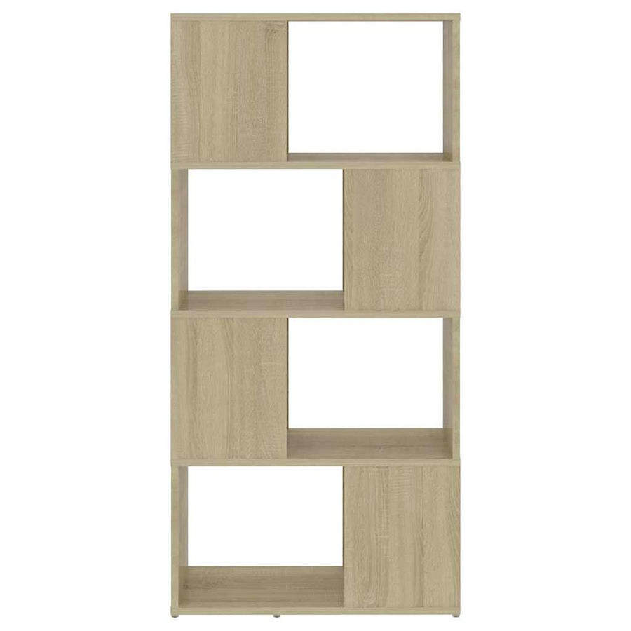 Book Cabinet Room Divider Sonoma Oak 60x24x124.5 cm