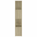 Book Cabinet Room Divider Sonoma Oak 60x24x124.5 cm