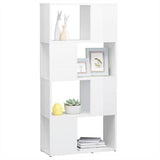 Book Cabinet Room Divider High Gloss White 60x24x124.5 cm